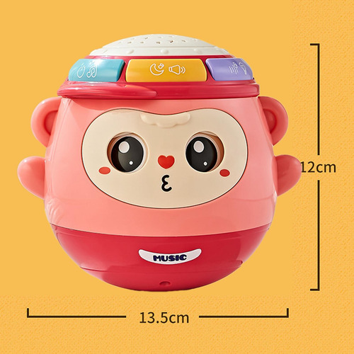 Tambor De Mano Para Niños Pequeños, Forma De Mono, Regalo