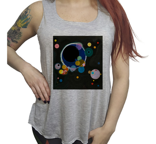 Musculosa Dama Kandinsky Varios Circulos Several Circle