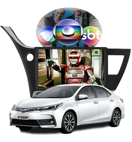 Kit Central Multimídia Corolla 2018 2019 2020 Gps Tv 10 Pol