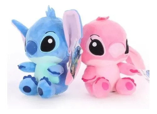 Peluche Stitch Y Angel Pareja 20 Cm Lilo Y Stitch - Glovers