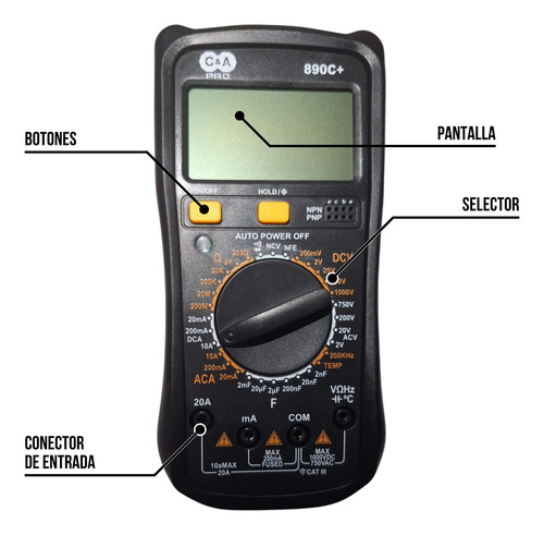 Multimetro Digital Profesional C&a 170046