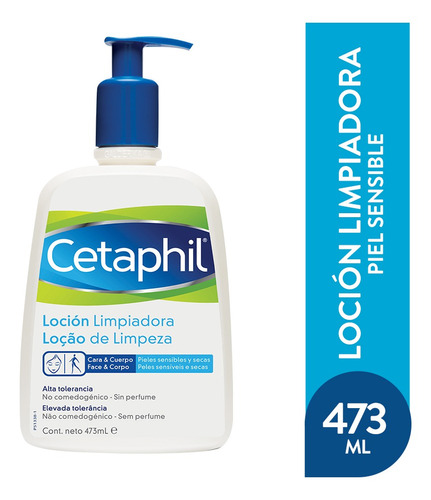 Cetaphil Loción Limpiadora Para Piel Sensible 473ml