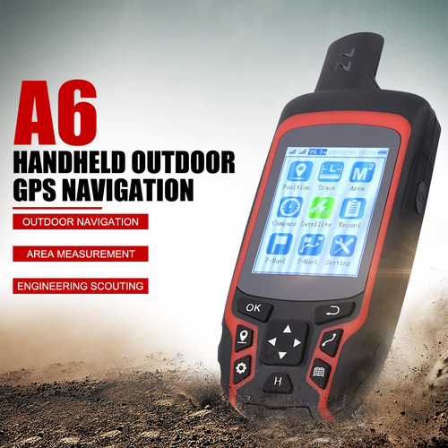 Navegador Gps De Mano Con Brújula Y Cargador Usb Recargable
