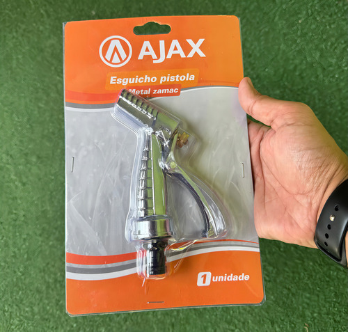 Esguicho Pistola Em Metal Zamac Jato Regar Jardinagem - Ajax
