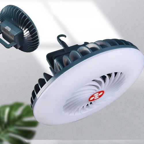 2 En 1 Tienda De Campaña Luz Linterna Ventilador Usb