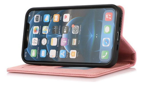 B Funda Celular For Samsung Carcasa Cuero Case Tipo Cartera