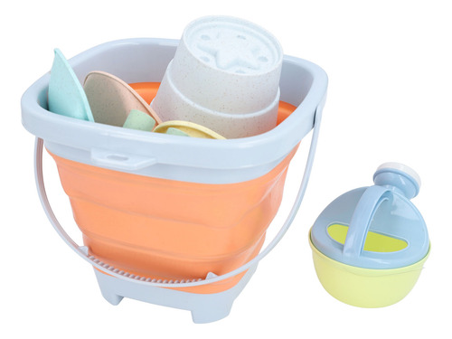 Set De Playa Orange Sand Toys Con Balde Plegable Y Palas