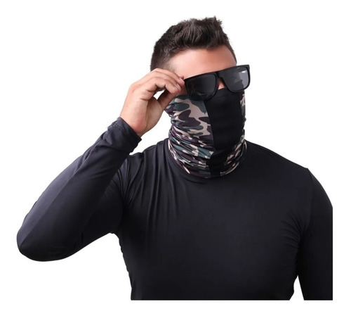 Imagem 4 de 5 de Buff Bandana Respirável Pesca Bike Uv50 Camuflado Florest
