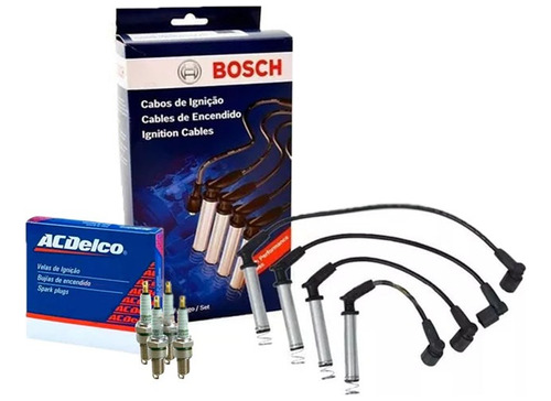 Kit Cables + Bujias Original Gm Acdelco Spin Corsa 2 Meriva 