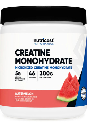 Nutricost Performance Monohidrato De Creatina 300g Sabor Sandía