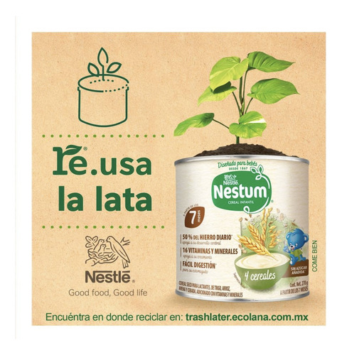 Nestum Cereal Infantil 4 Pz Etapa 1 270g C/u *envio Gratis*