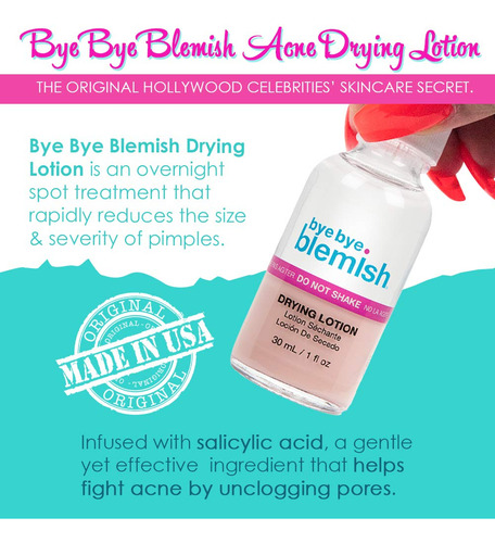 Loción Secante Para El Acné Bye Bye Bye Blemish Reduce Las E