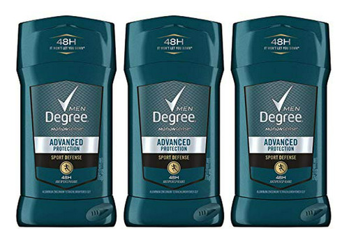 Desodorante Degree Men Sport Defense 3 Sticks 76g