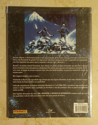 Dreadstar Vol. 1 + A Odisséia Da Metamorfose - Jim Starlin - Editoras Mythos & Devir (2016) Set Fechado Novo E Selado