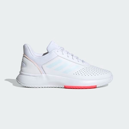 Calzado Dama adidas Courtsmash Talle 36 Al 40 Blanco/rosa