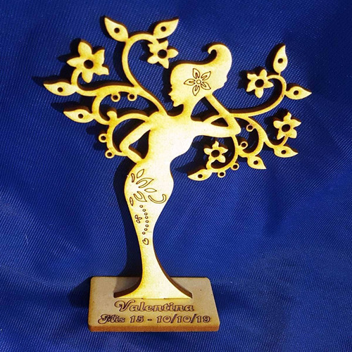 Imagen 4 de 5 de 150 Árbol De La Vida Mujer Souvenir Porta Aros Fibrofacil 15