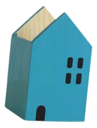 Porta De Lápis Para Organizador De Pincel De Maquiagem Azul