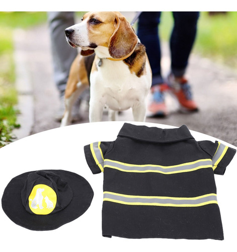 Disfraz De Bombero Para Perro, Sombrero, Ropa Para Mascotas,
