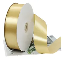 Comprar Liston Satinado Rollo #9(3.8cm) 91 Metros, Liston Popotillo Color Oro