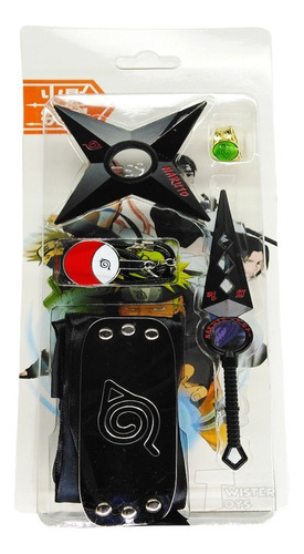 Naruto Set Armas Coleccion X5 Cosplay Kunai Shuriken