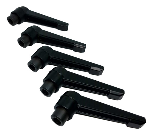 Manija Palanca Sujeción Ajustable M8x63mm 5 Piezas Negro