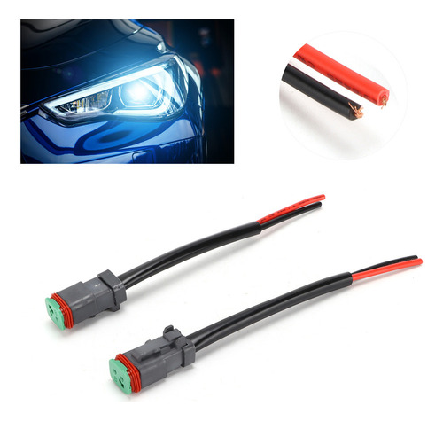 S 2 Conectores De Arnés De Cableado Macho Y Hembra Dt De 2