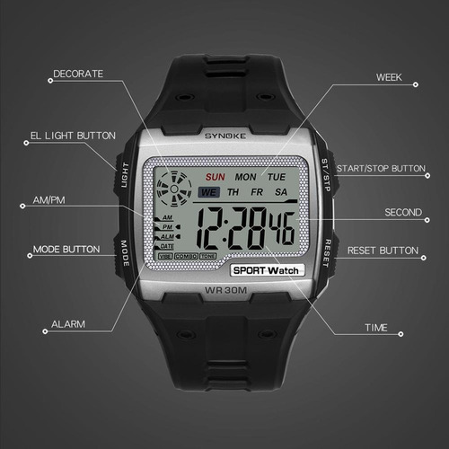Relojes Electrónicos Digitales Simples Y Luminosos De Synoke