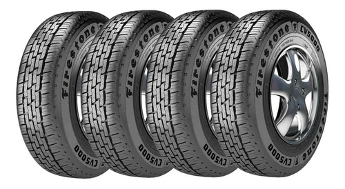 Combo 4 Pneus 185r14c Firestone 104/102r Tubeless Cv5000