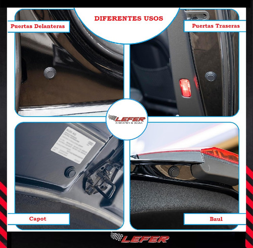 Imagen 6 de 6 de Protector Antigolpes Auto Para Puertas Baul Capot X 4