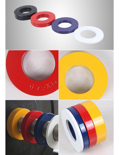 Placa Fraccional De Acero Preciso 0,25 Kg/0,5 0,75 Kg Rojo
