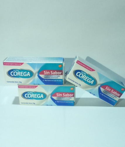 Ultra Corega 20g Adhesivo Prótesis Dental Sin Sabor