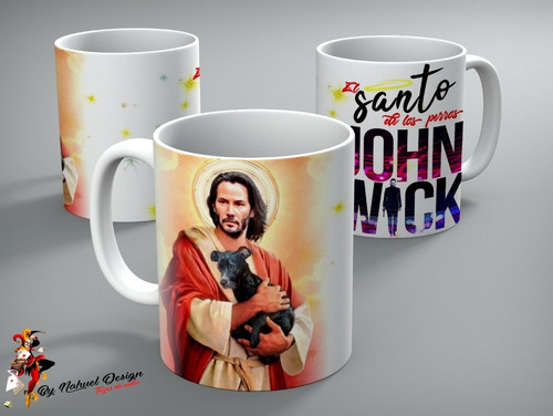 Taza De Ceramica John Wick El Santo De Los Perros