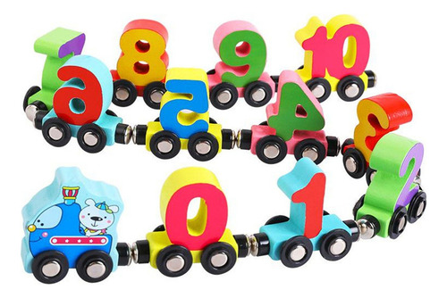Educação Infantil Para Aprender Números E Letras Trem Magnét