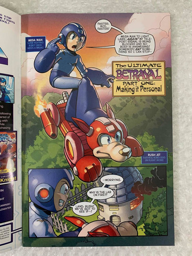 Mega Man #45 Comic 2015 Parte 1 De 4 Capcom En Inglés (Usado)