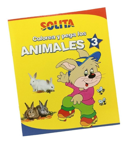 Libro Para Colorear Animales Nro 3 Solita Niños Didactico 