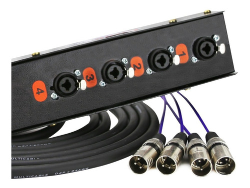 Multicabo Com Medusa 4 Vias Combo Cabos -6 Metros