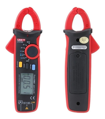 Pinza Amperimétrica Digital Rms Uni-t Ut210d 200 A / 600 V