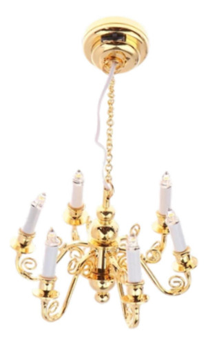 1/12 Casa De Muñecas Luz Accesorios Para Muñecas A
