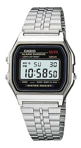 Relógio Casio Vintage Prata A159wa-n1df Original + Nf