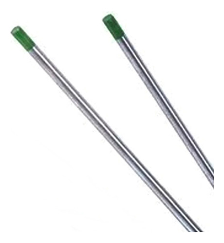 Eletrodo Tungstênio 2.4mm X 150mm Ponta Verde Caixa 02 Pçs