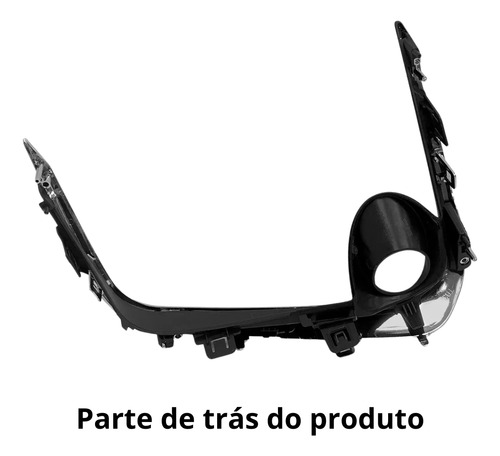 Moldura Grade Milha Corolla 20 2021 2022 2023 Cinza Híbrido