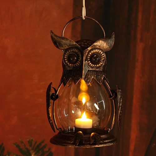 ~? Romingo Vintage Owl Linterna Colgante Para Decoración De 