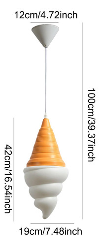 Lustre De Sorvete Minimalista Luz De Teto Luzes Luz Branca