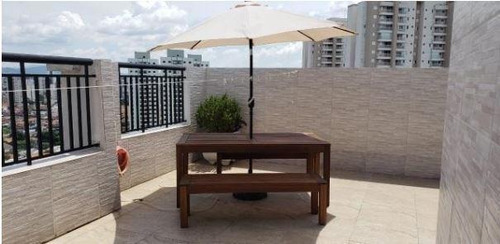 Linda Cobertura Penthouse Vila Augusta 2 Dorms 110m2 Vaga Melhorias - 559 Mil - Co0003