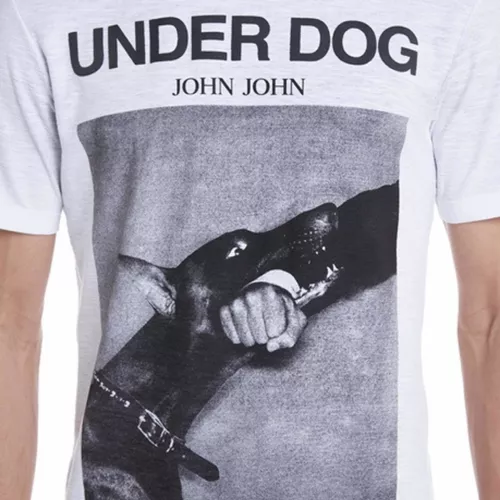 Camiseta John John Branca Rg Underdog Masculina Promoção