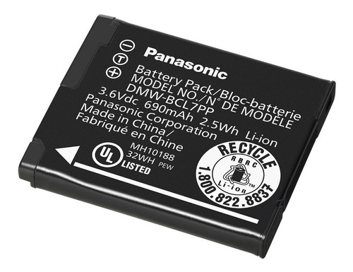 Bateria  Panasonic Dmw-bcl7e F5 Fh10 Fs50 Sz3 Xs1