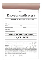 Comprar Celular - Ordem Serviço - Conserto  -  2 Talões 2x50