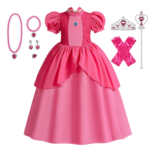 Vestido De Princesa Peppa Para Niña Nueva De 2023 Cos Super