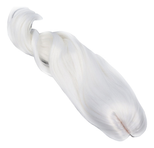 Peluca Blanca Con Juntas De 1/3 De Bola Para Muñecas, Larga,
