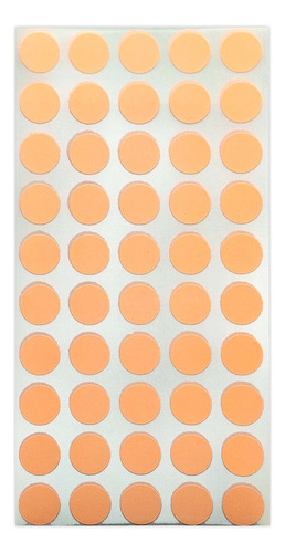 Adesivo Marcador Bolinha Pacote Com 100 Adesivos Cor Laranja Neon 1